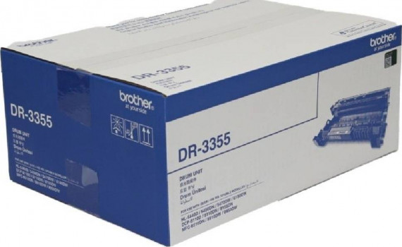 Brother DR3355 Drum Unit, 30000 Pages Yield, Compatible With HL-6180DW / MFC-8510DN / MFC-8910DW / MFC-8950DW, Black | DR-3355